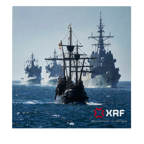 XRF Naval Operations Foam Board Print – 100 × 100 cm