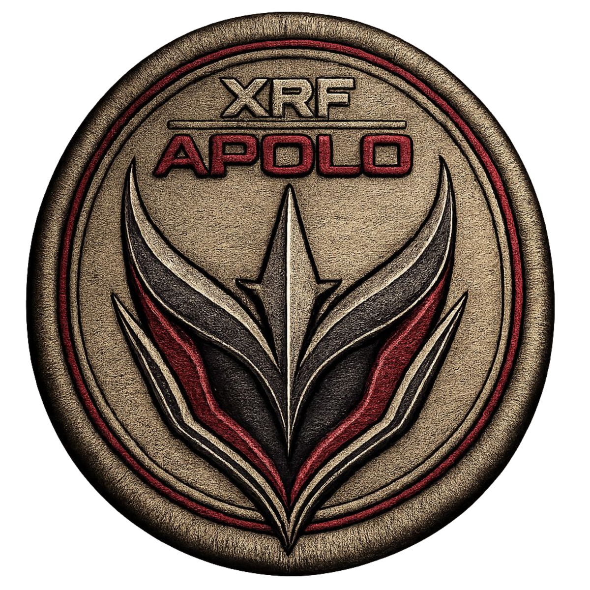XRF Apolo Golden Wing Emblem Embroidered Patch