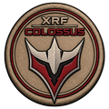 XRF Colossus Sand-Gold Vanguard Emblem Embroidered Patch