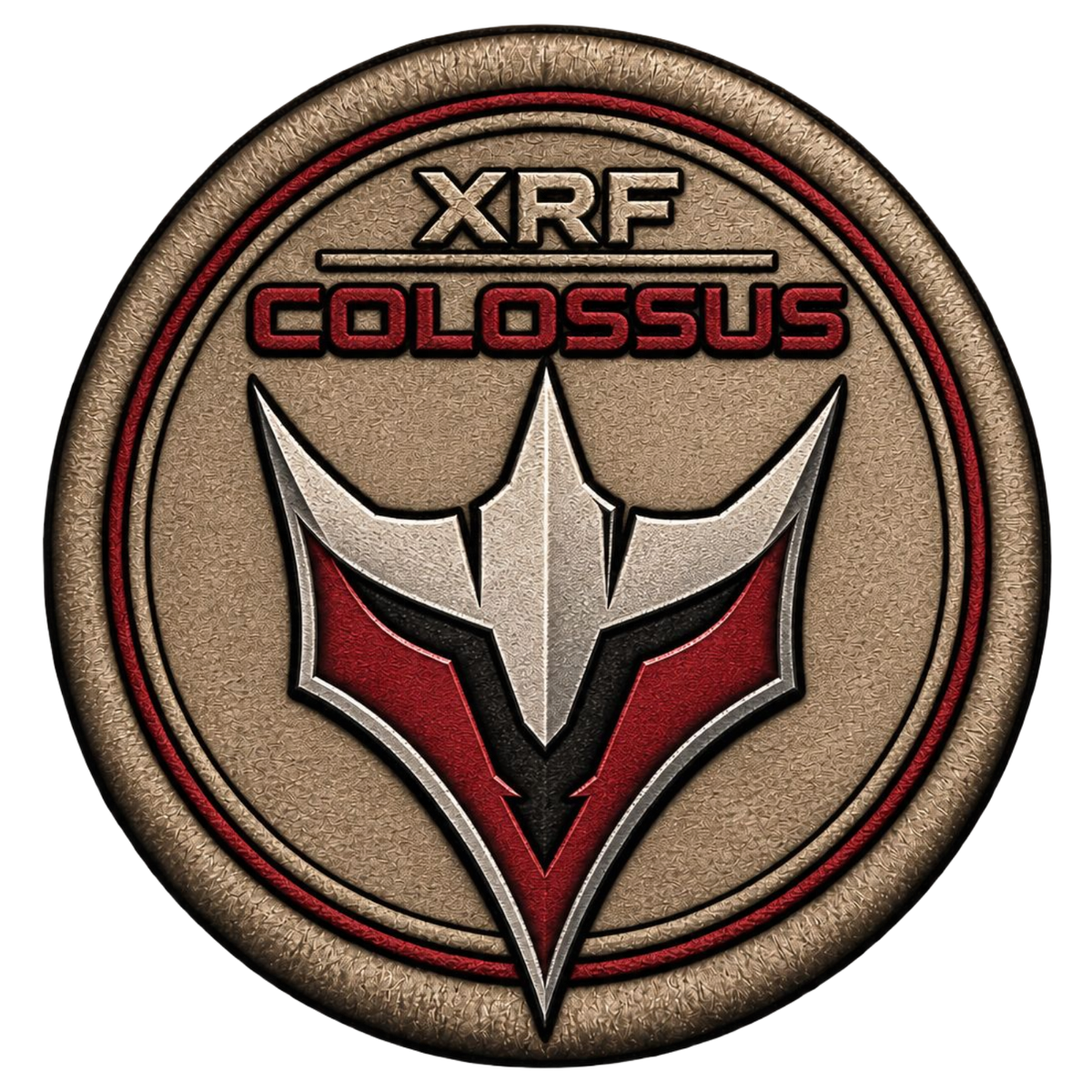 XRF Colossus Sand-Gold Vanguard Emblem Embroidered Patch