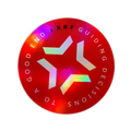 XRF Round Holographic Logo Sticker