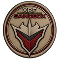 XRF Sandbox Sand-Gold Spearhead Emblem Embroidered Patch