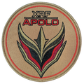 Parche bordado XRF Apolo Emblema de ala dorada (Talla única)