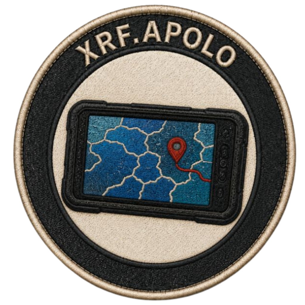 XRF APOLO Blue Systems Embroidered Patch (One Size)