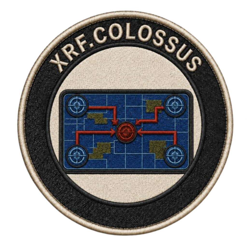 XRF Blue Systems Colossus Embroidered Patch (One Size)