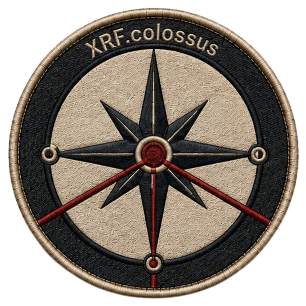 XRF Burgundy Navigation Embroidered Patch Set – Colossus, Sandbox & Apolo – 3-Pack