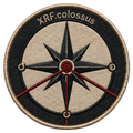 Parche bordado para navegación XRF Colossus color borgoña (talla única)