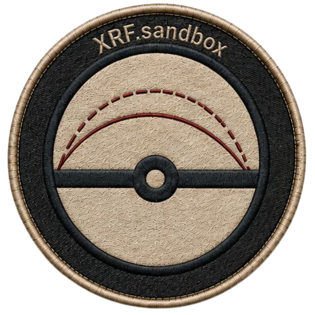 XRF Burgundy Navigation Embroidered Patch Set – Colossus, Sandbox & Apolo – 3-Pack