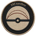 Parche bordado XRF Sandbox navegación borgoña (talla única)
