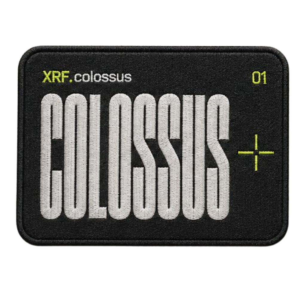 XRF Tri-Form Operations Embroidered Patch Set – Colossus, Sandbox & Apolo – 3-Pack